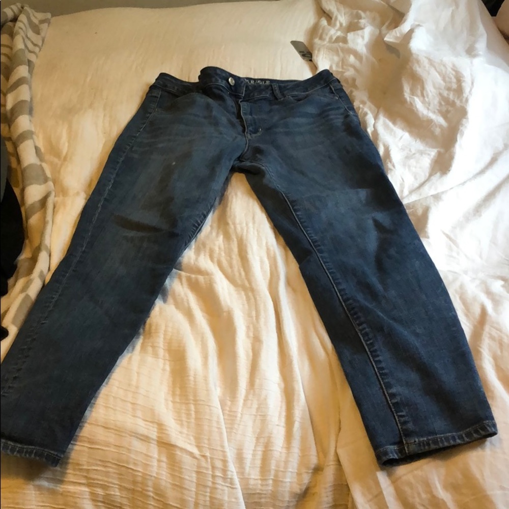 High waisted jeans